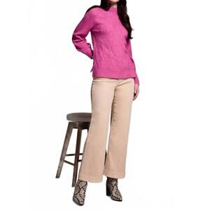 NEW TRIBAL long sleeve mock neck sweater in cameo